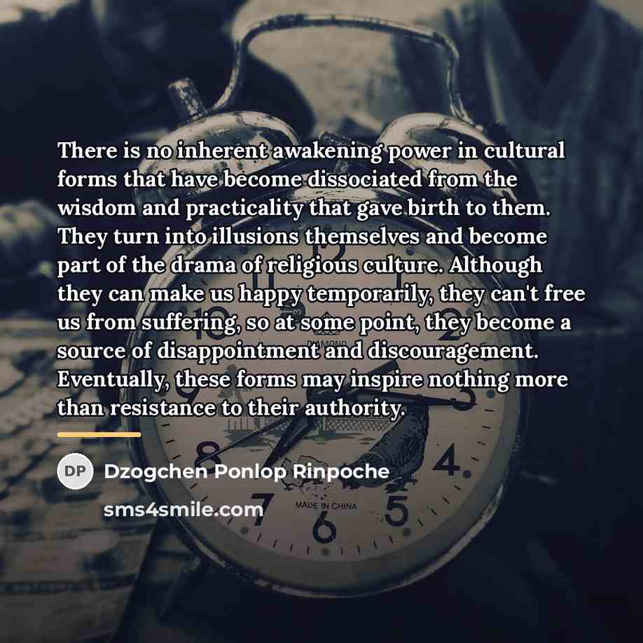 “There is no inherent awakening power in cultural forms that…” quote by Dzogchen Ponlop Rinpoche