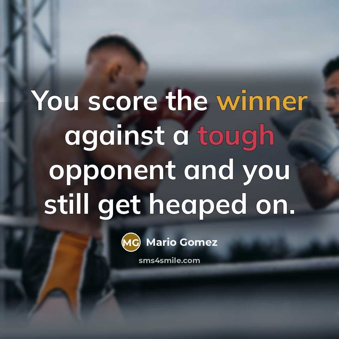 “You score the winner against a tough opponent and you…” quote by Mario Gomez