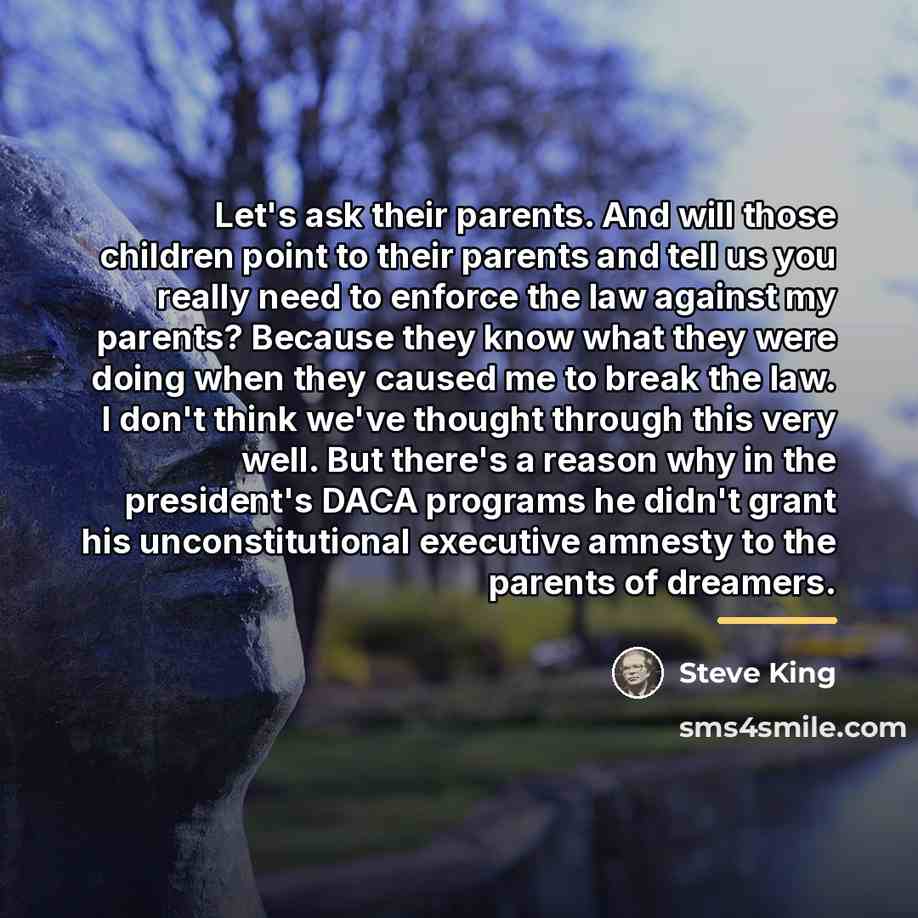 “Let's ask their parents. And will those children point to…” quote by Steve King