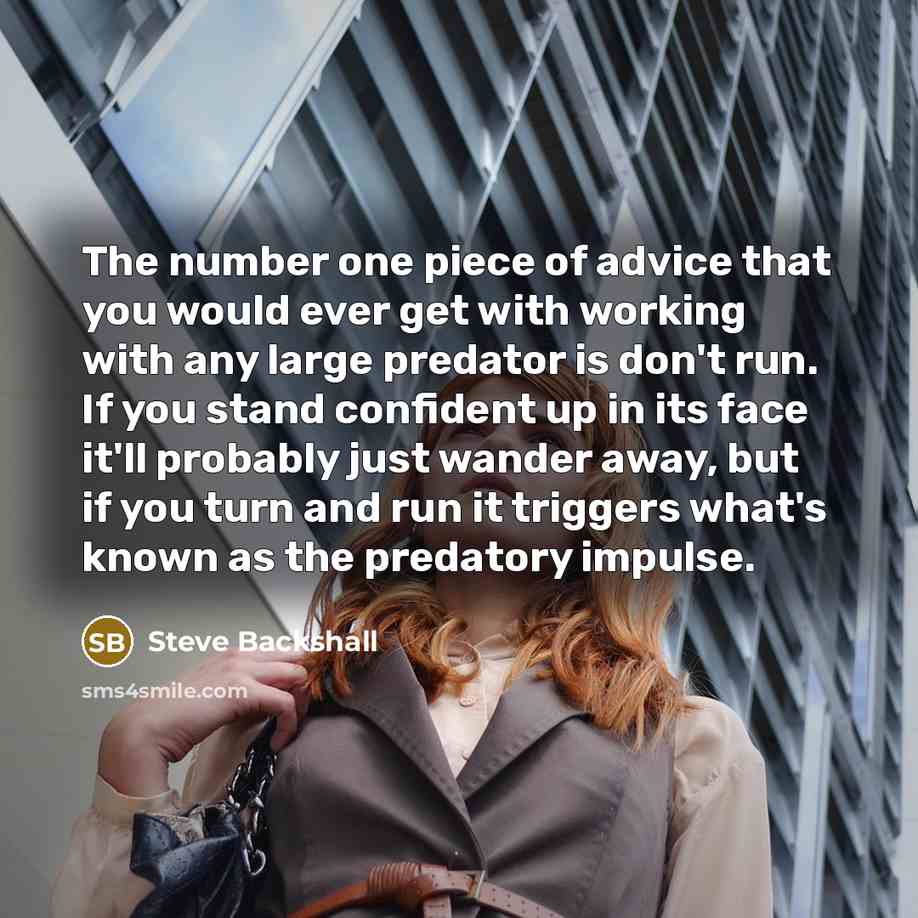 “The number one piece of advice that you would ever…” quote by Steve Backshall
