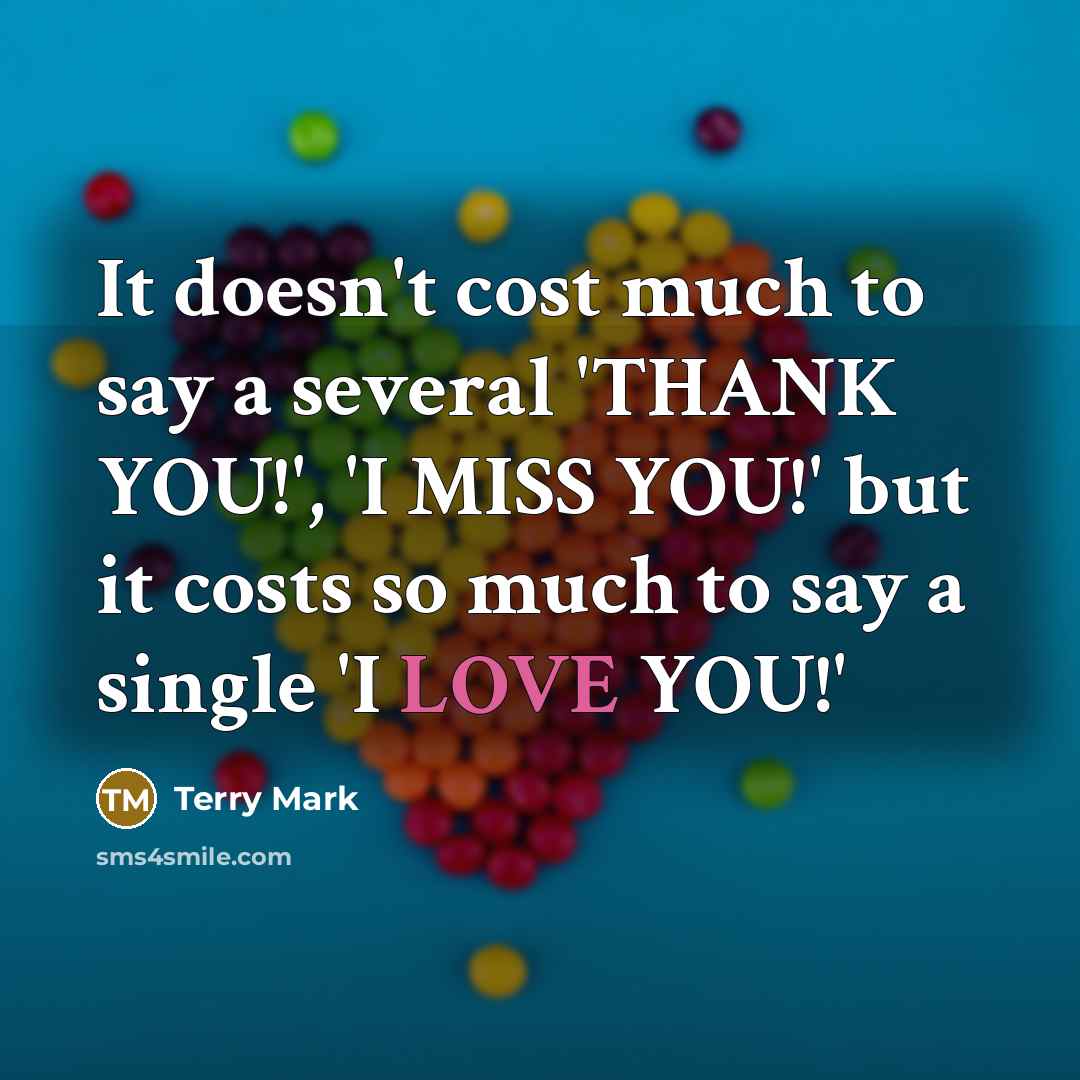 “It doesn't cost much to say a several 'THANK YOU!',…” quote by Terry Mark