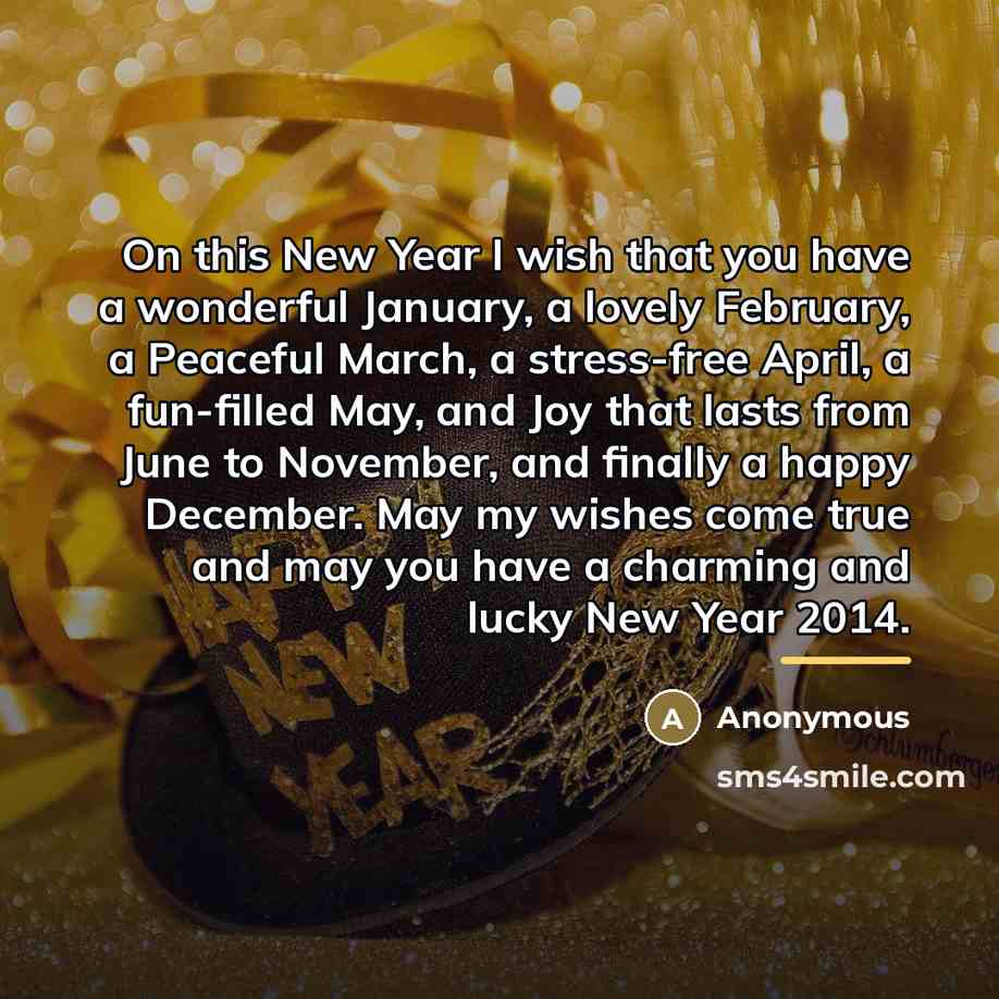 “On this New Year I wish that you have a…” quote by Anonymous