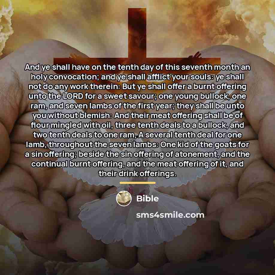 “And ye shall have on the tenth day of this…” quote by Bible