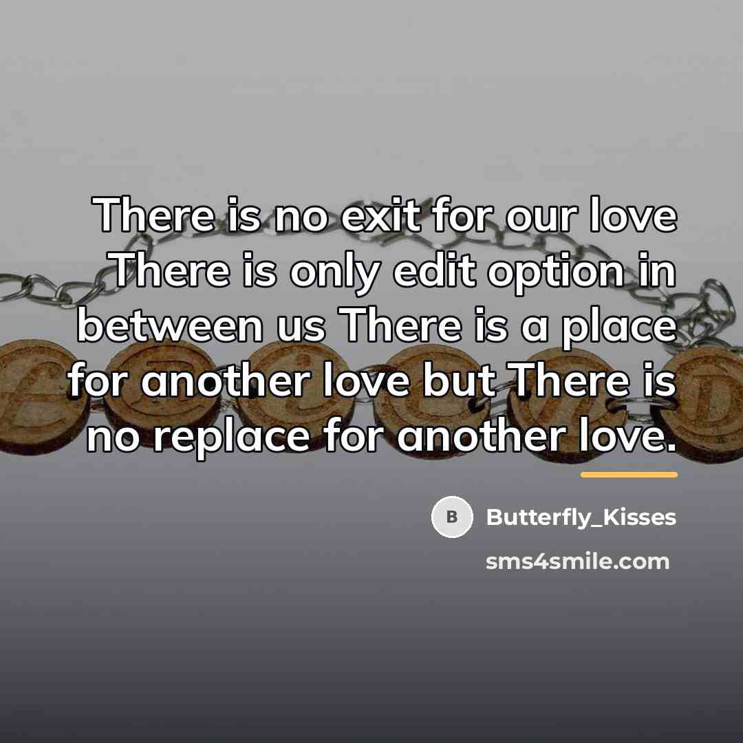 “There is no exit for our love There is only…” quote by Butterfly_Kisses