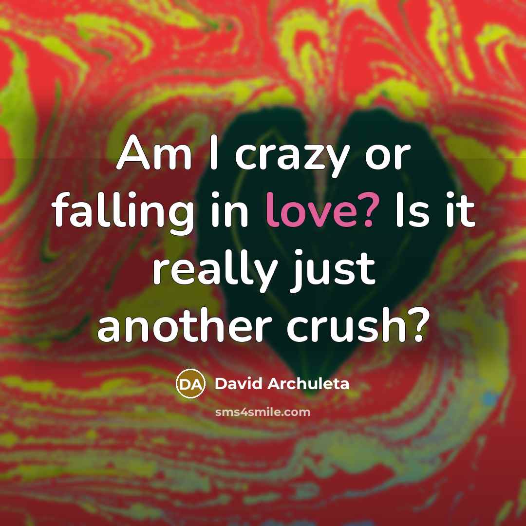 “Am I crazy or falling in love? Is it really…” quote by David Archuleta