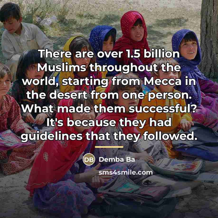 “There are over 1.5 billion Muslims throughout the world, starting…” quote by Demba Ba