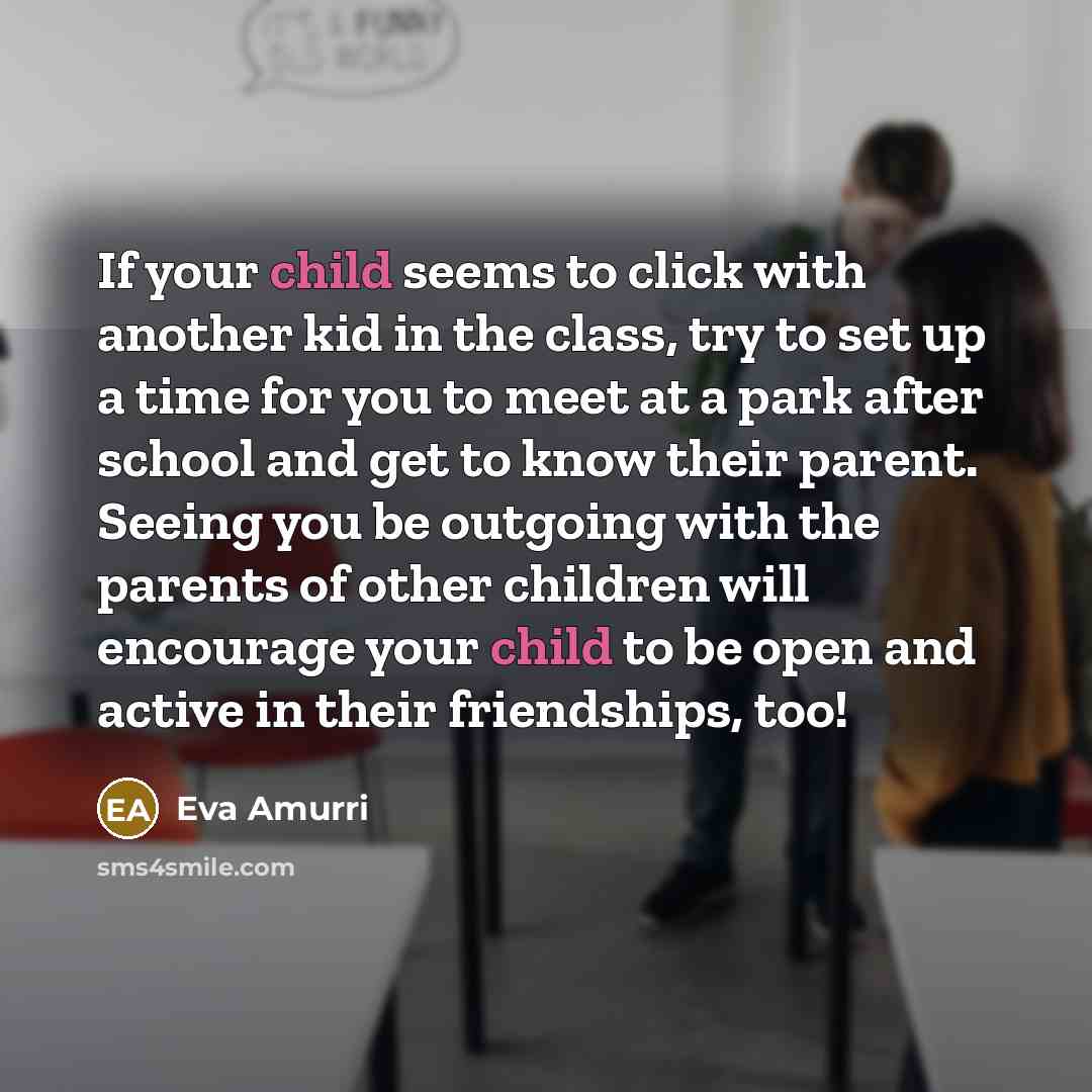 “If your child seems to click with another kid in…” quote by Eva Amurri