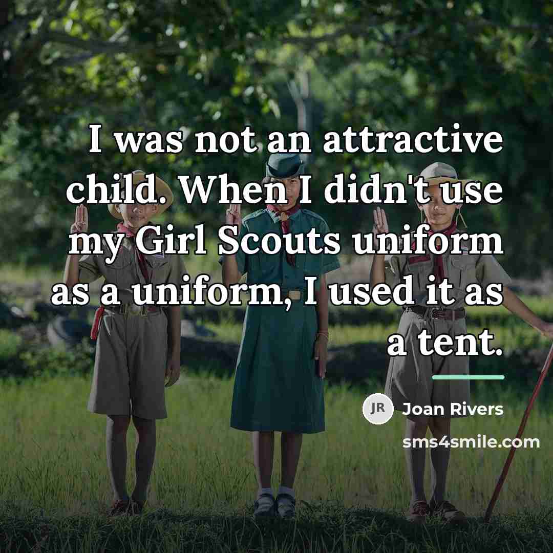 “I was not an attractive child. When I didn't use…” quote by Joan Rivers