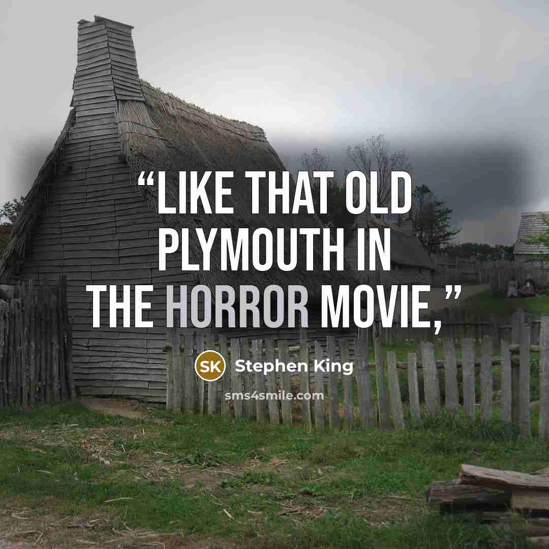 “like that old Plymouth in the horror movie,” quote by Stephen King