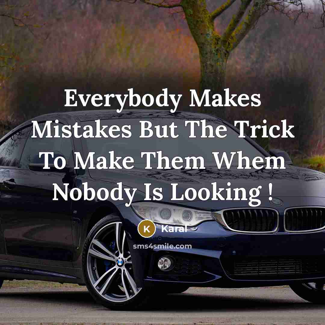 “Everybody Makes Mistakes But The Trick To Make Them Whem…” quote by Karal