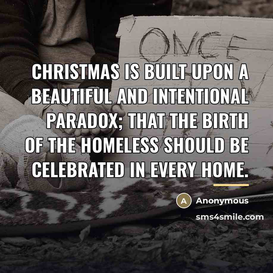 “Christmas is built upon a beautiful and intentional paradox; that…” quote by Anonymous