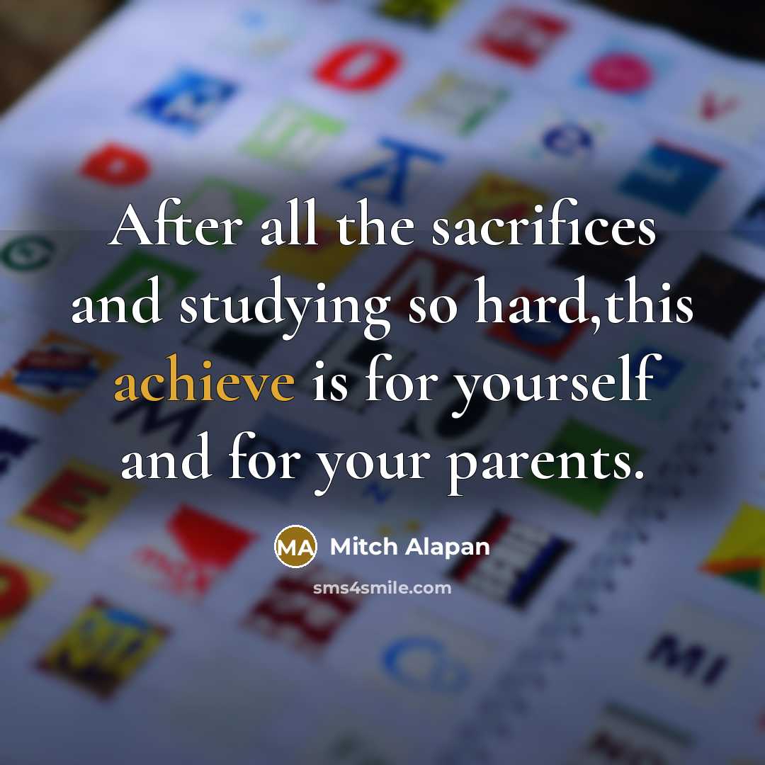 “After all the sacrifices and studying so hard,this achieve is…” quote by Mitch Alapan