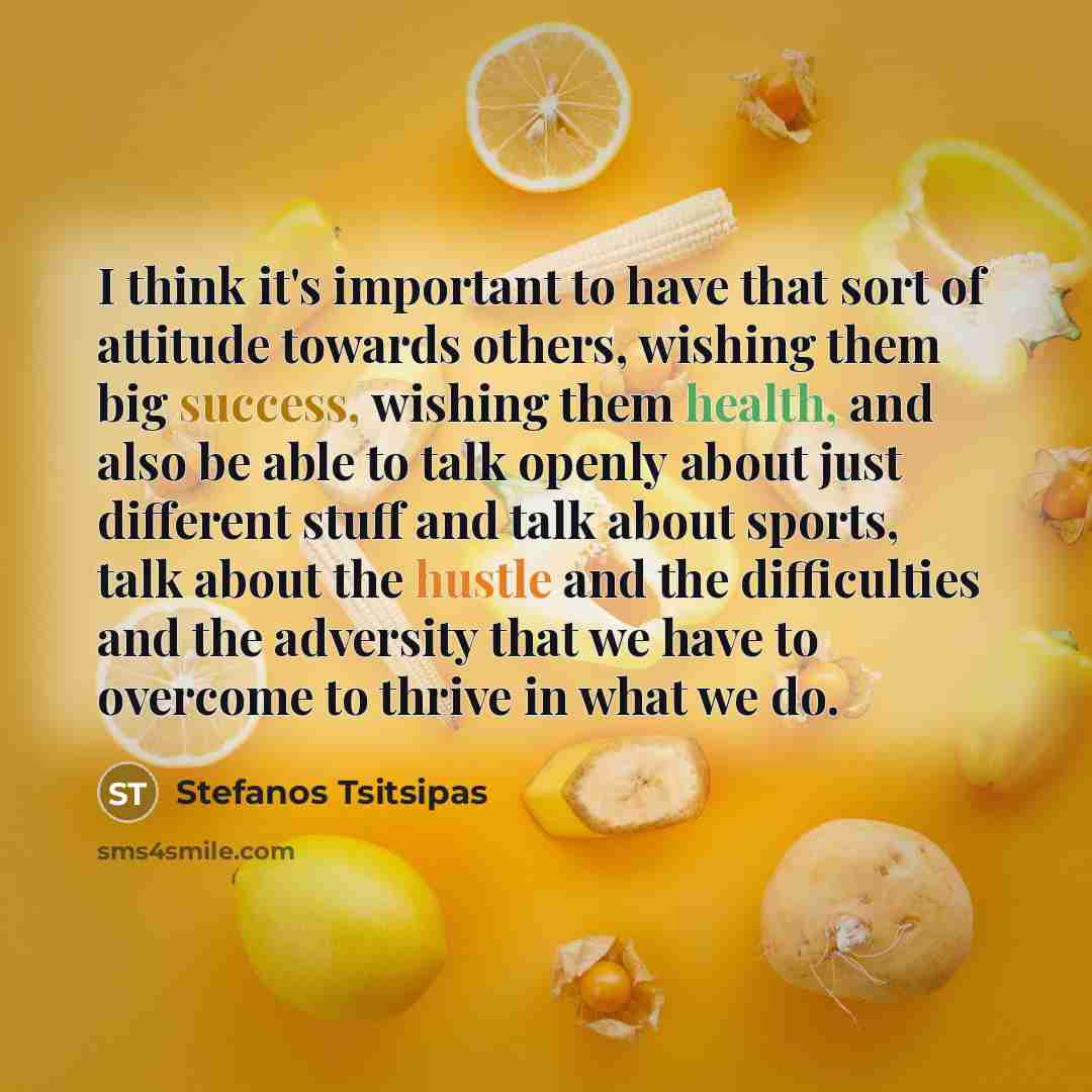 “I think it's important to have that sort of attitude…” quote by Stefanos Tsitsipas