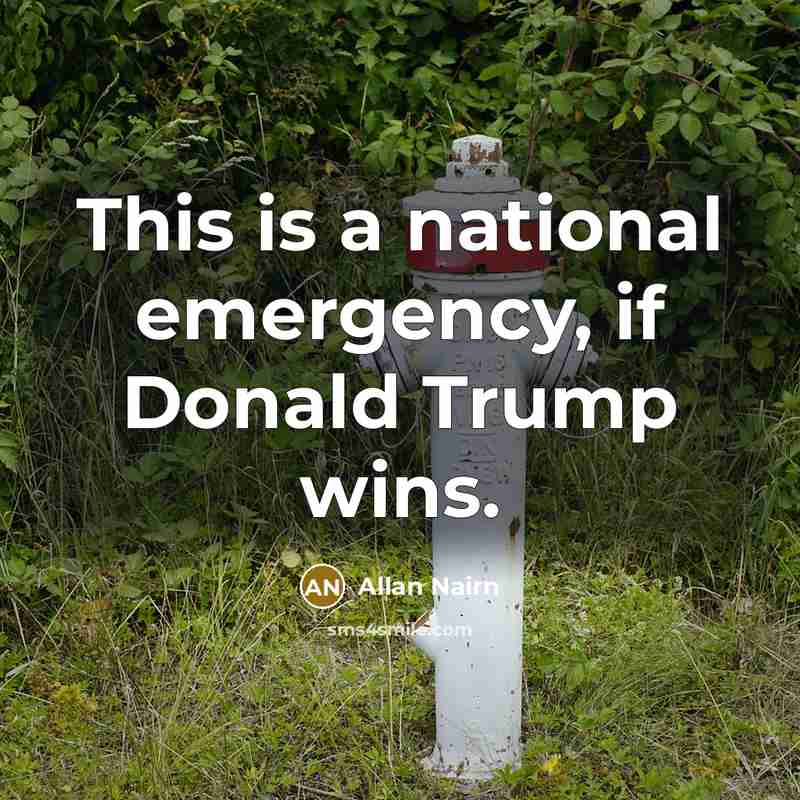 “This is a national emergency, if Donald Trump wins.…” quote by Allan Nairn