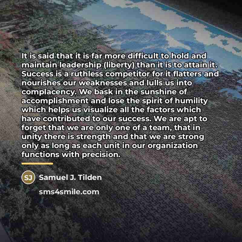 “It is said that it is far more difficult to…” quote by Samuel J. Tilden