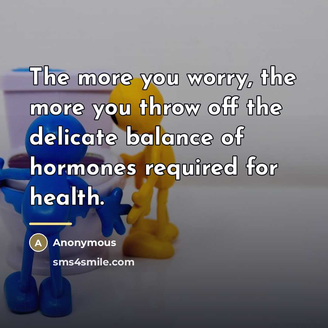 “The more you worry, the more you throw off the…” quote by Anonymous