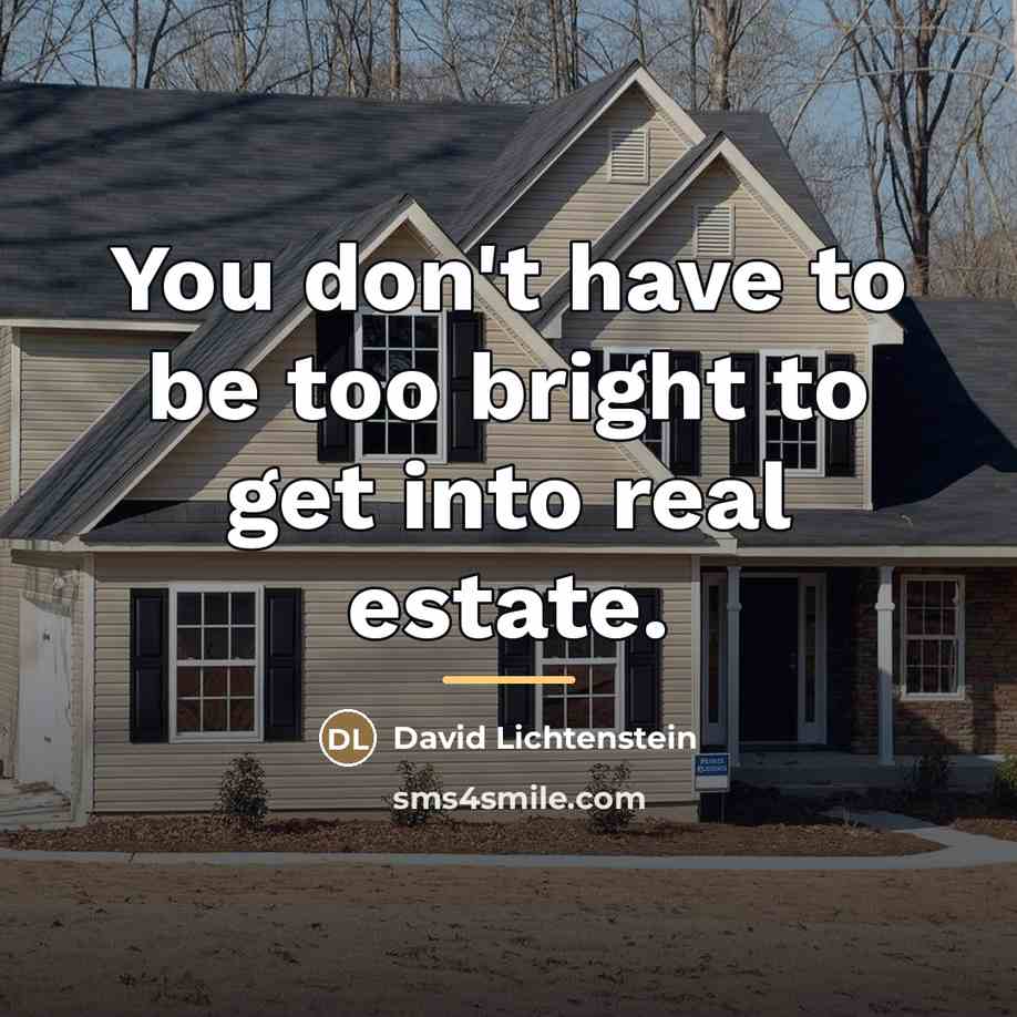 “You don't have to be too bright to get into…” quote by David Lichtenstein