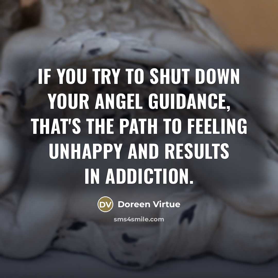 “If you try to shut down your angel guidance, that's…” quote by Doreen Virtue