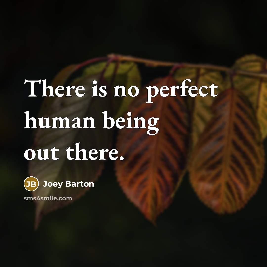 “There is no perfect human being out there.…” quote by Joey Barton