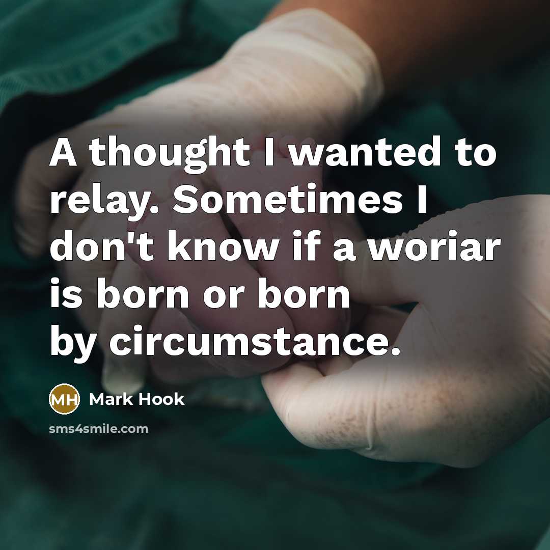 “A thought I wanted to relay. Sometimes I don't know…” quote by Mark Hook
