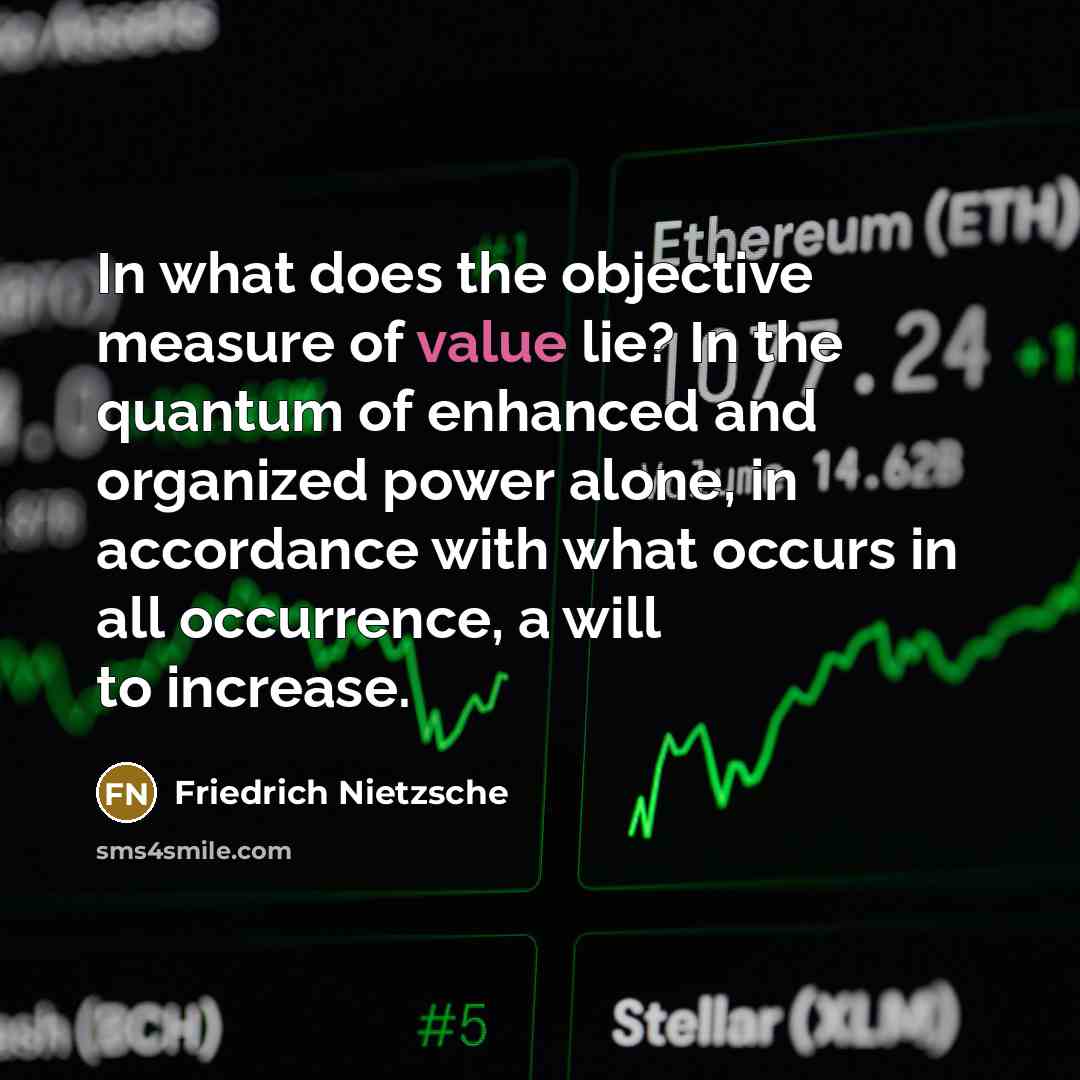 “In what does the objective measure of value lie? In…” quote by Friedrich Nietzsche