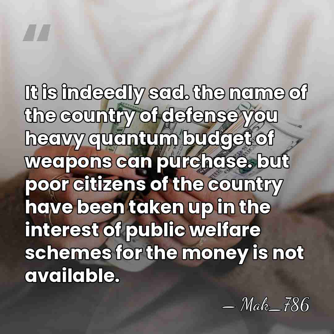 It is indeedly sad. the name of the country of defense you&hellip; - Mak_786