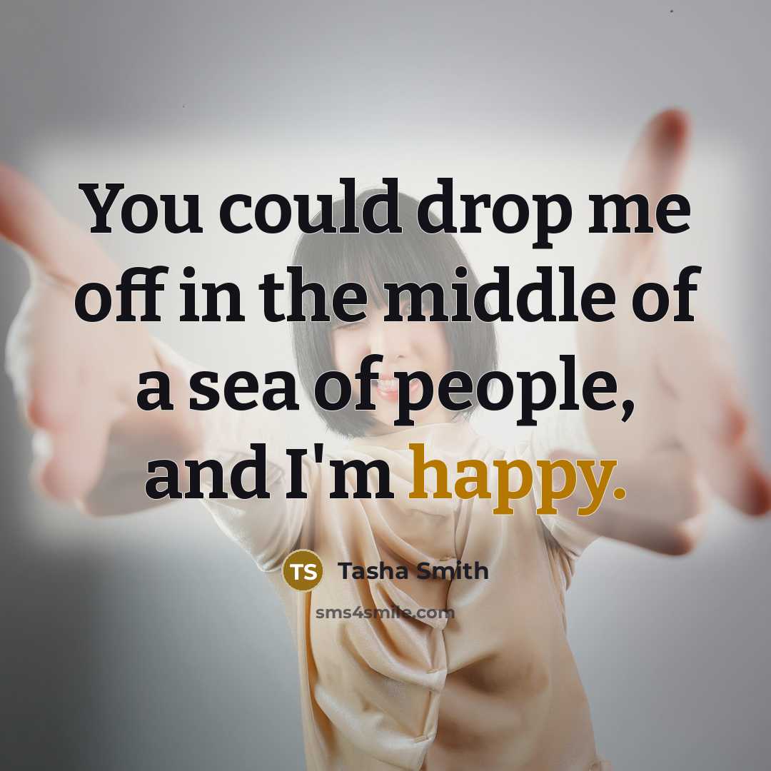 “You could drop me off in the middle of a…” quote by Tasha Smith