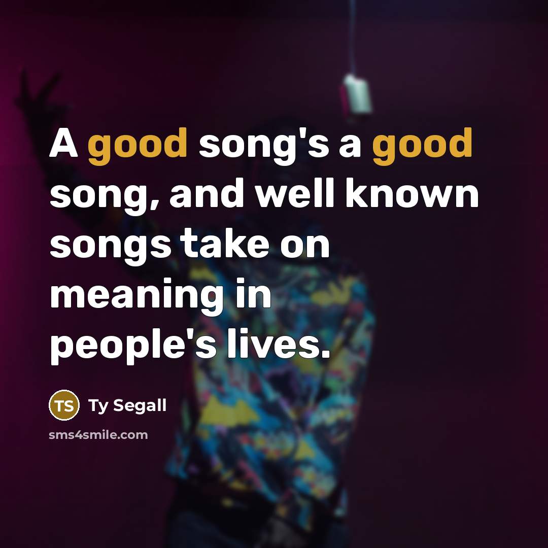 “A good song's a good song, and well known songs…” quote by Ty Segall