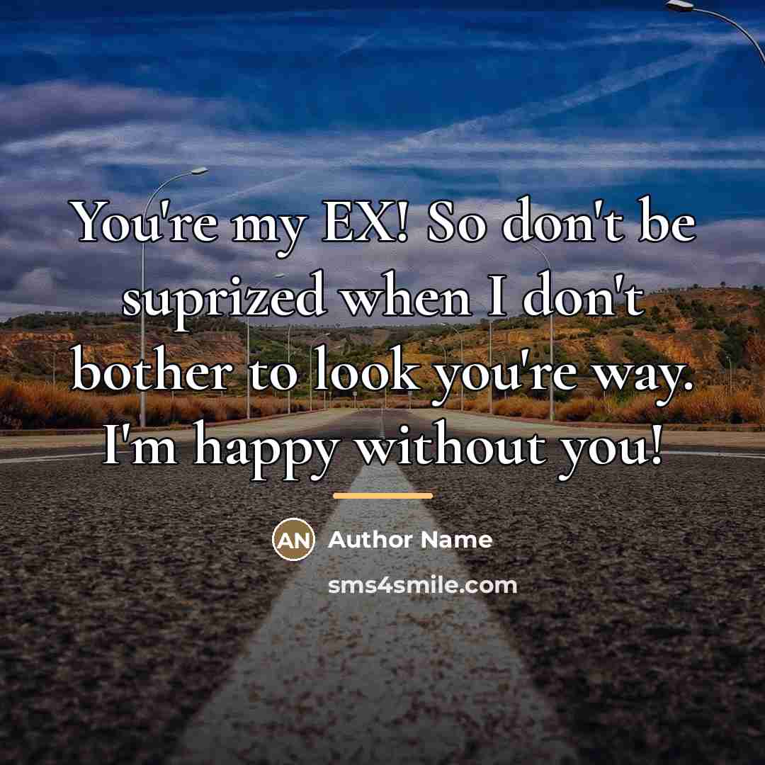 “You're my EX! So don't be suprized when I don't…” quote by Author Name