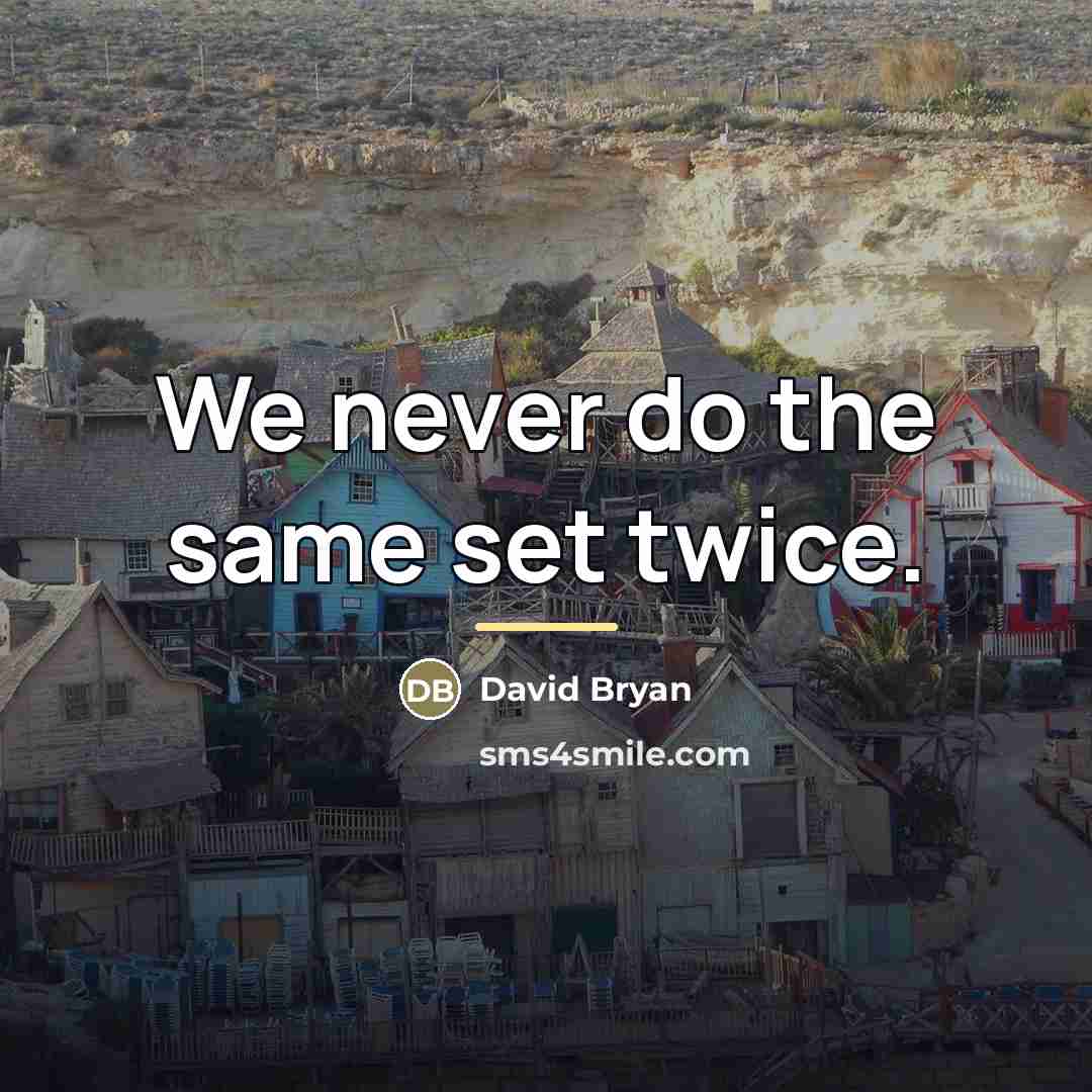 “We never do the same set twice.…” quote by David Bryan