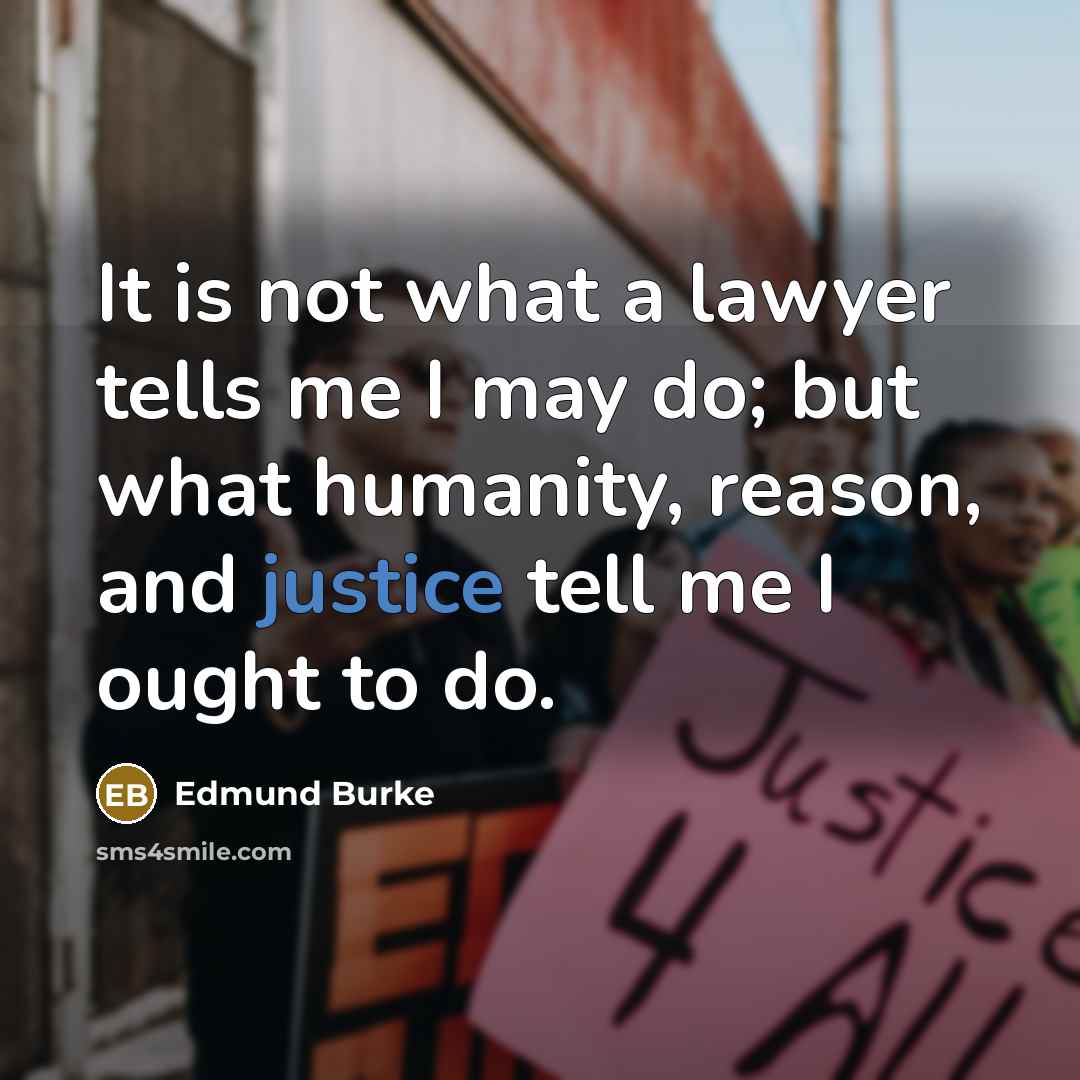 “It is not what a lawyer tells me I may…” quote by Edmund Burke