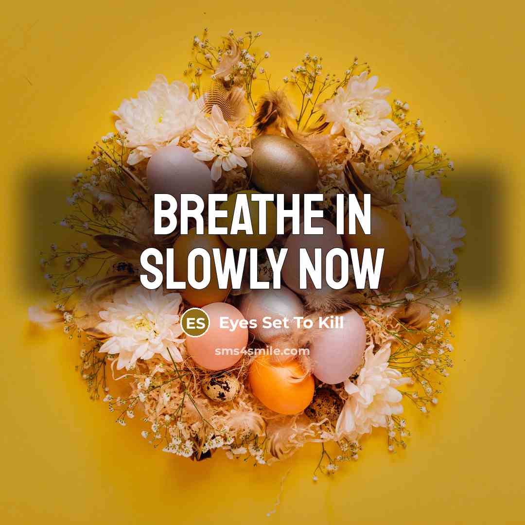 “Breathe in slowly now…” quote by Eyes Set To Kill