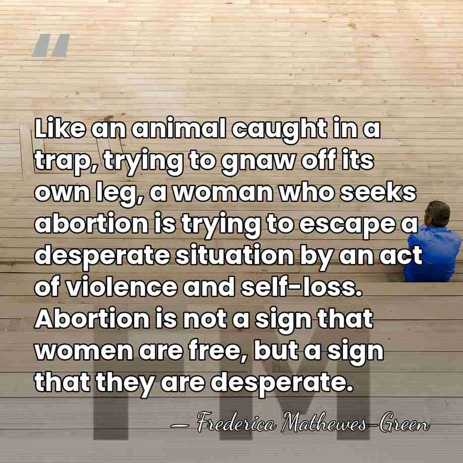 Like an animal caught in a trap, trying to gnaw off its&hellip; - Frederica Mathewes-Green