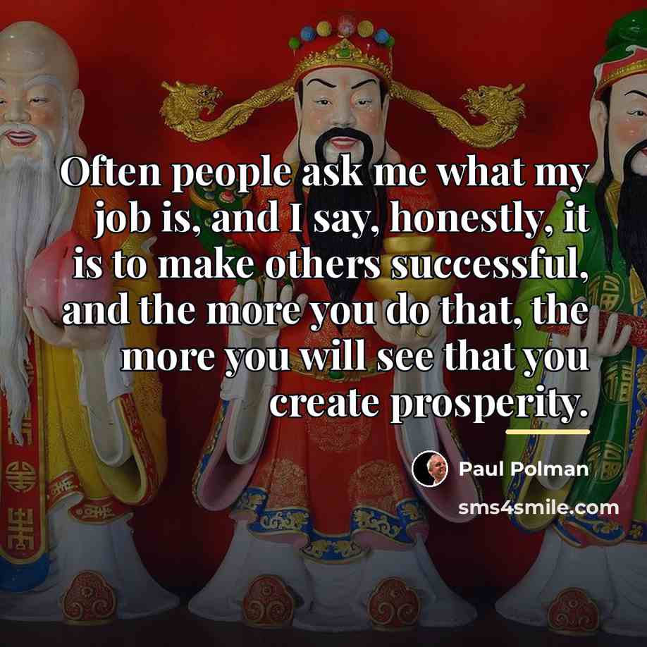“Often people ask me what my job is, and I…” quote by Paul Polman