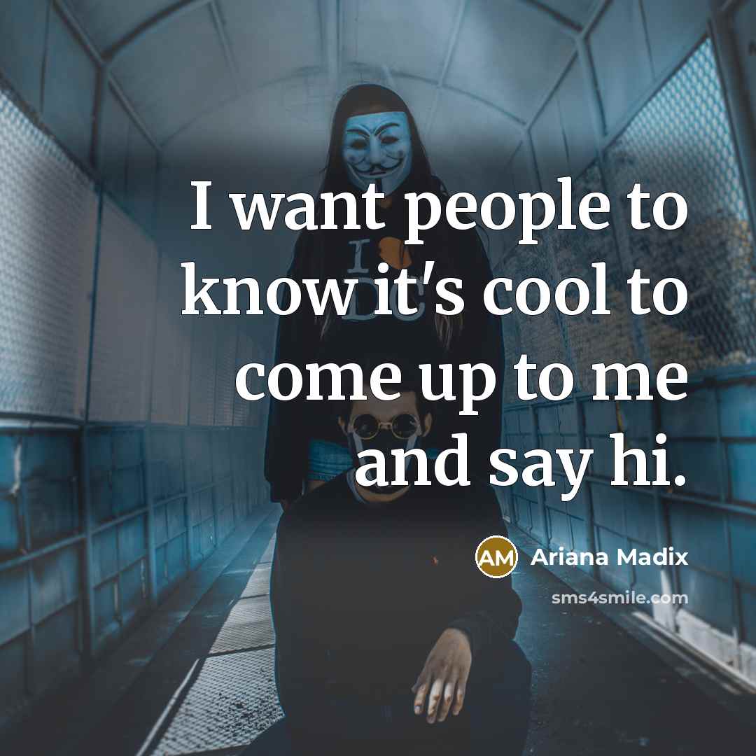 “I want people to know it's cool to come up…” quote by Ariana Madix