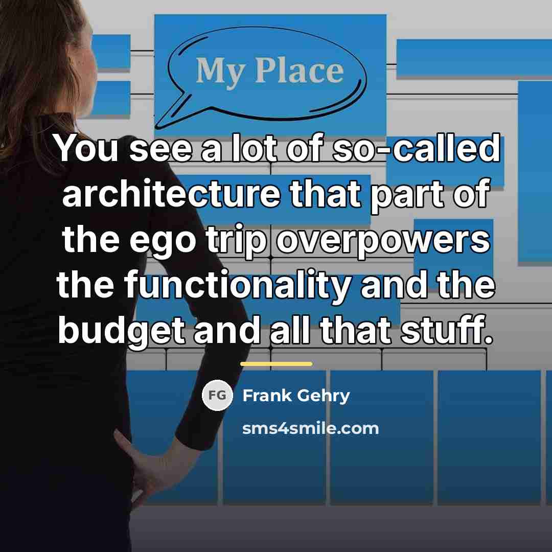 “You see a lot of so-called architecture that part of…” quote by Frank Gehry