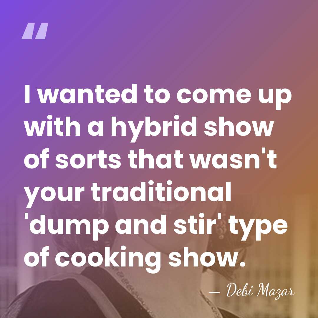 I wanted to come up with a hybrid show of sorts that&hellip; - Debi Mazar