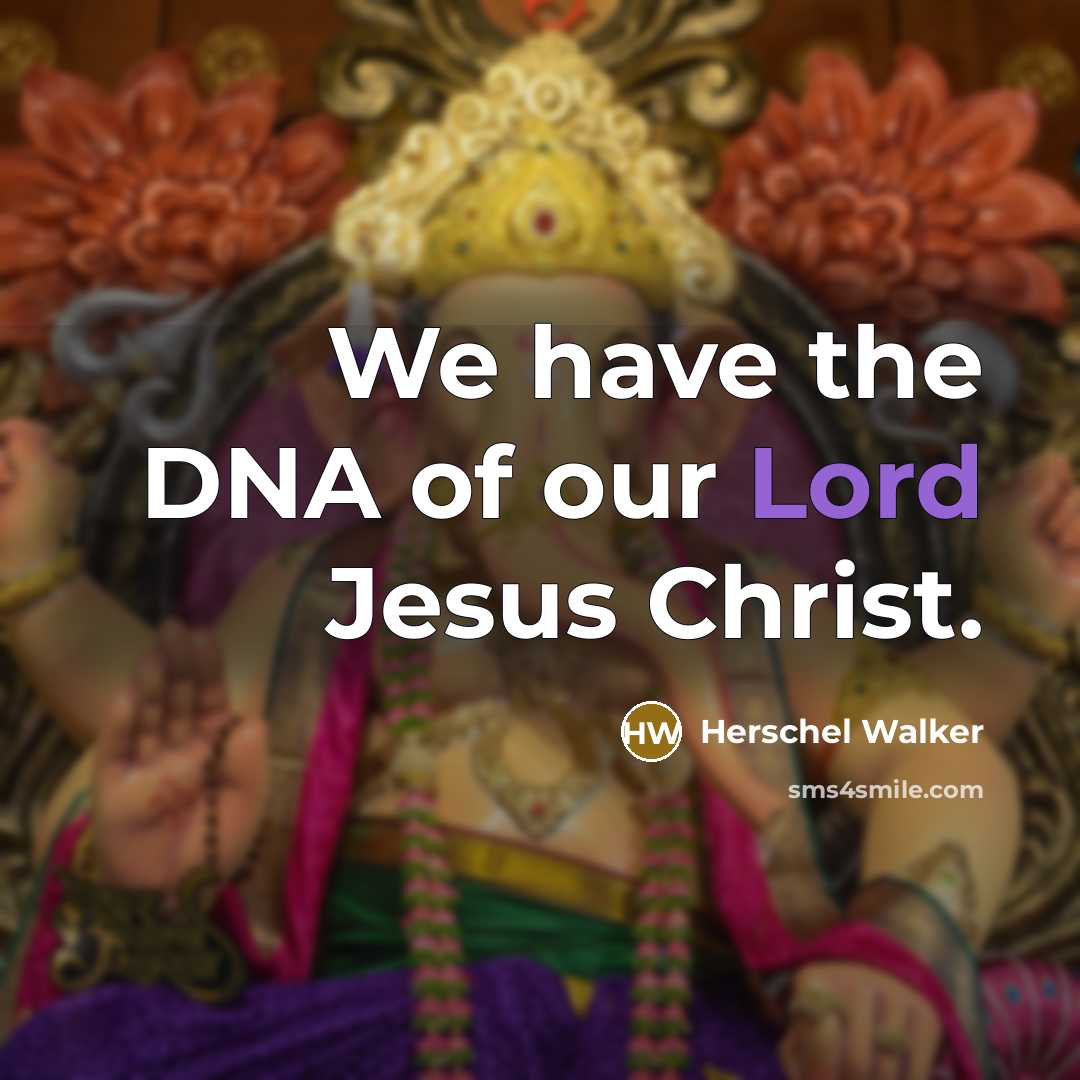 “We have the DNA of our Lord Jesus Christ.…” quote by Herschel Walker