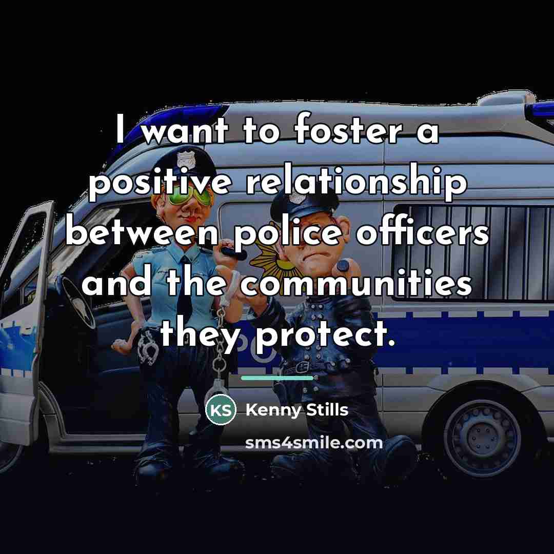 “I want to foster a positive relationship between police officers…” quote by Kenny Stills