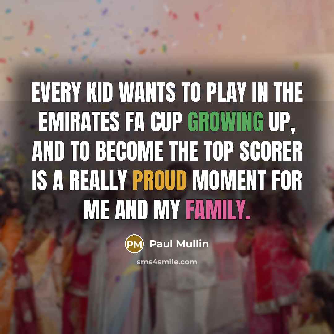 “Every kid wants to play in the Emirates FA Cup…” quote by Paul Mullin