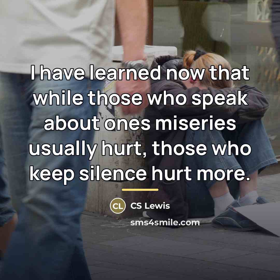 “I have learned now that while those who speak about…” quote by CS Lewis