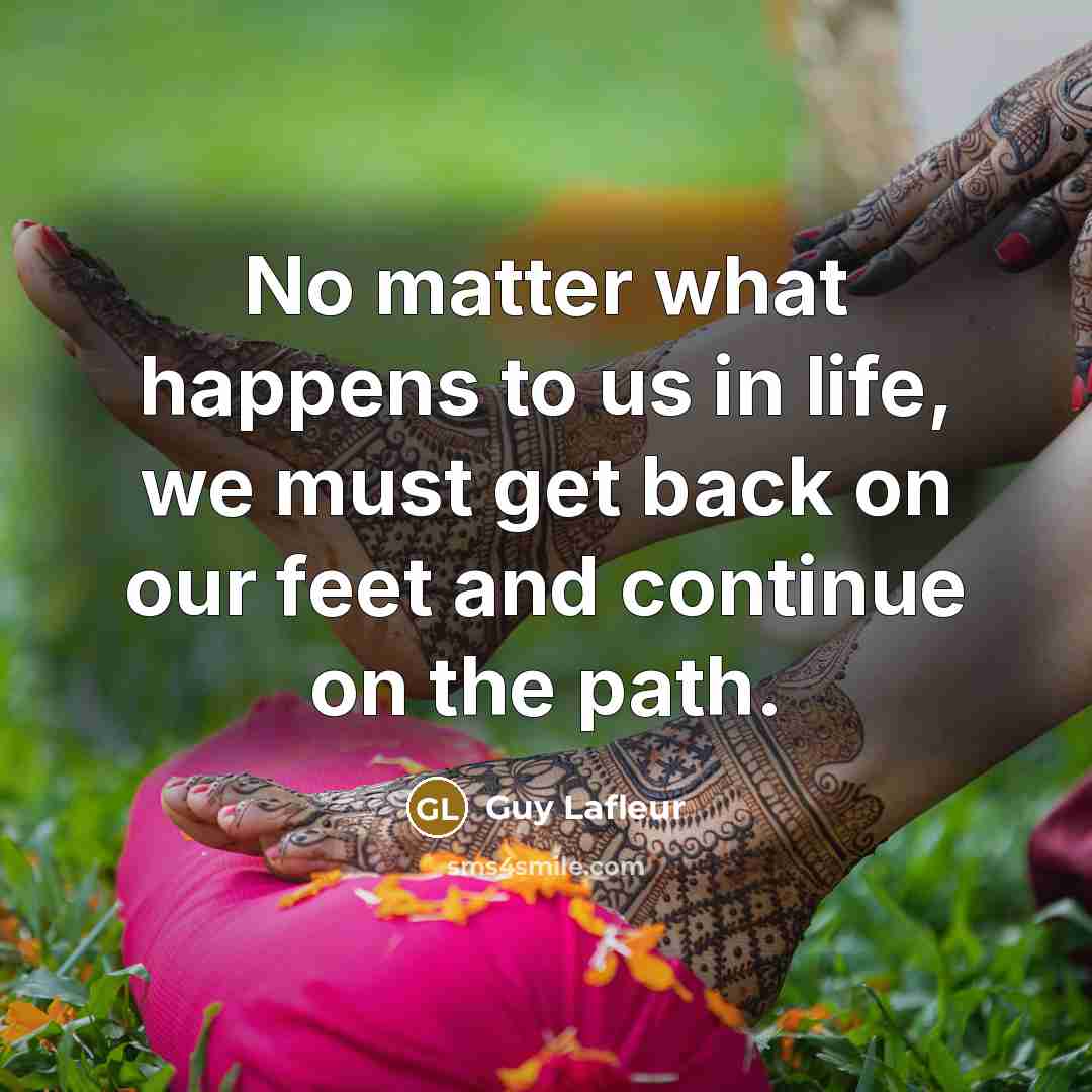 “No matter what happens to us in life, we must…” quote by Guy Lafleur