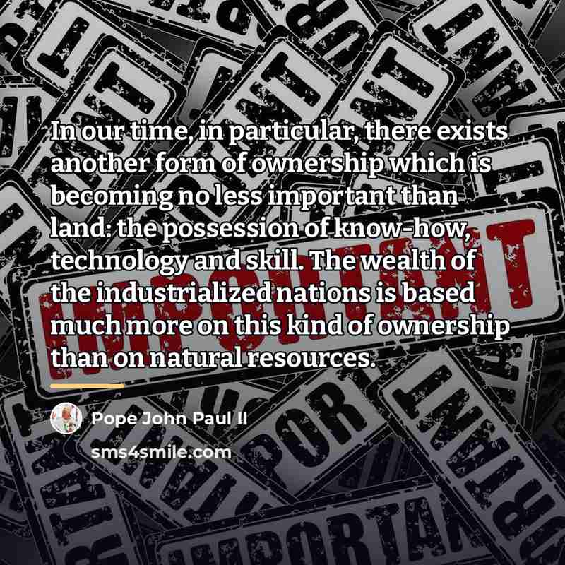 “In our time, in particular, there exists another form of…” quote by Pope John Paul II