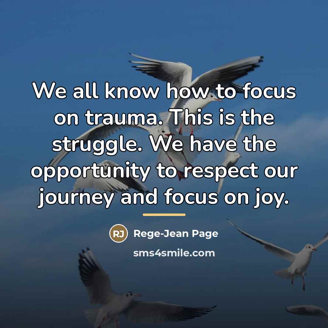 “We all know how to focus on trauma. This is…” quote by Rege-Jean Page