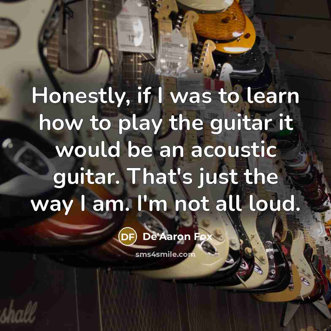 “Honestly, if I was to learn how to play the…” quote by De'Aaron Fox