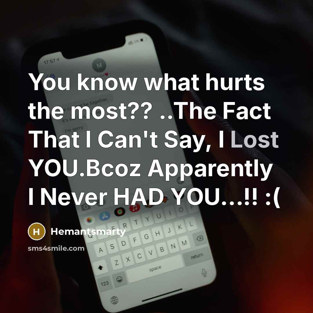 “You know what hurts the most?? ..The Fact That I…” quote by Hemantsmarty