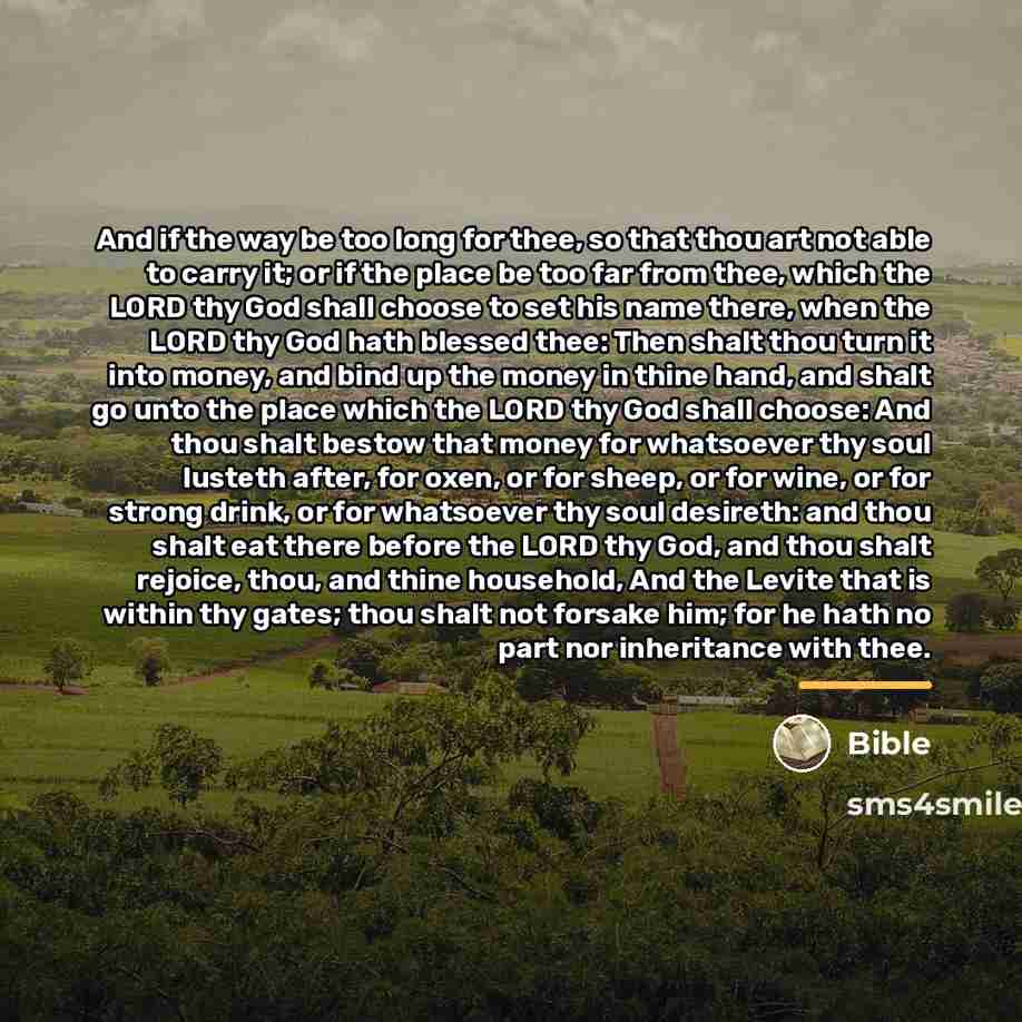 “And if the way be too long for thee, so…” quote by Bible
