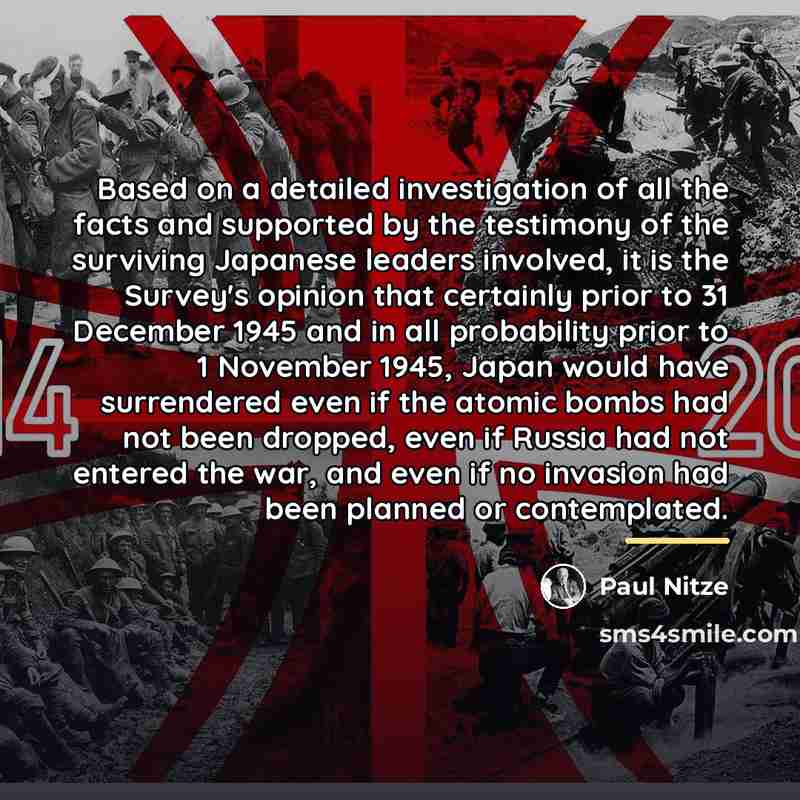 “Based on a detailed investigation of all the facts and…” quote by Paul Nitze