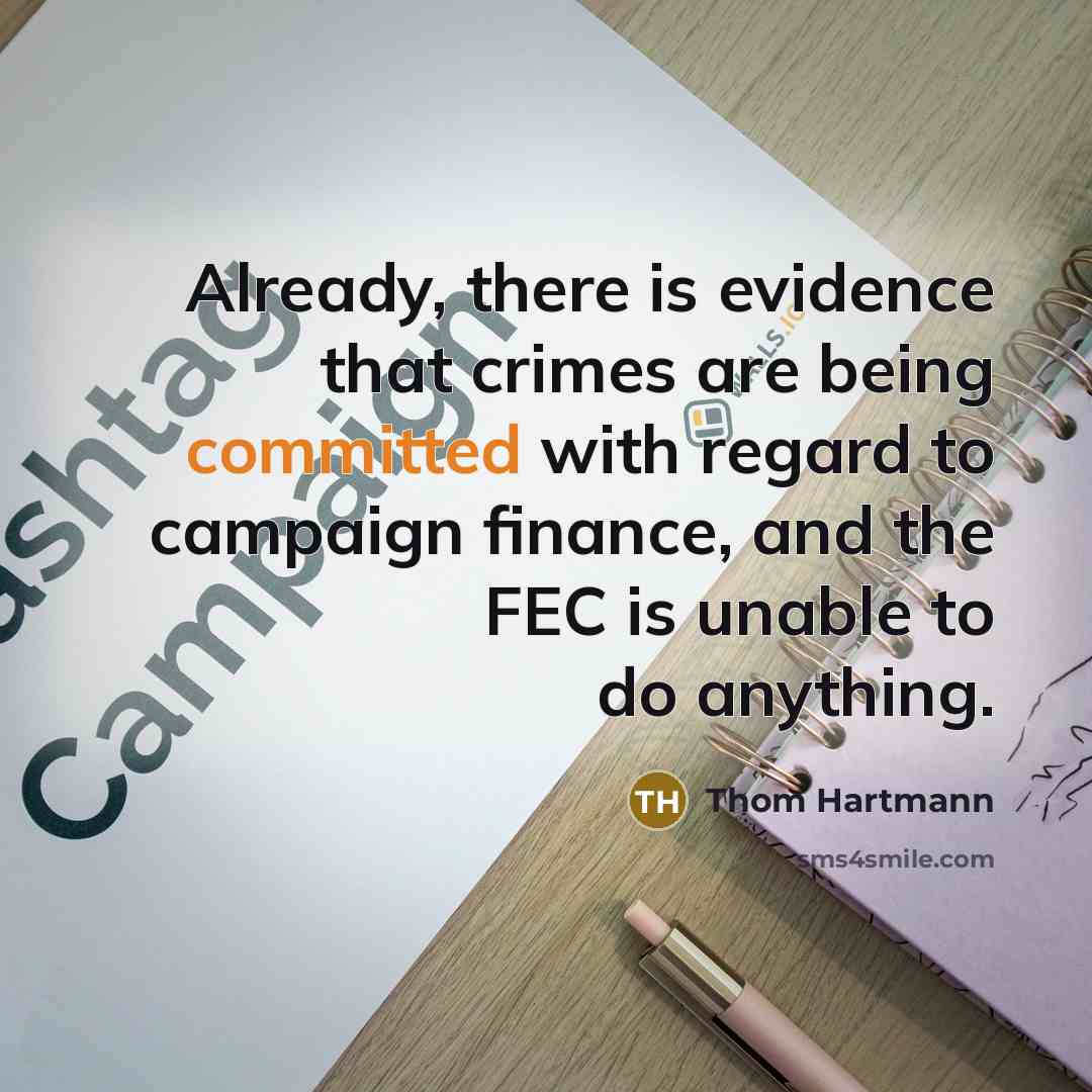 “Already, there is evidence that crimes are being committed with…” quote by Thom Hartmann