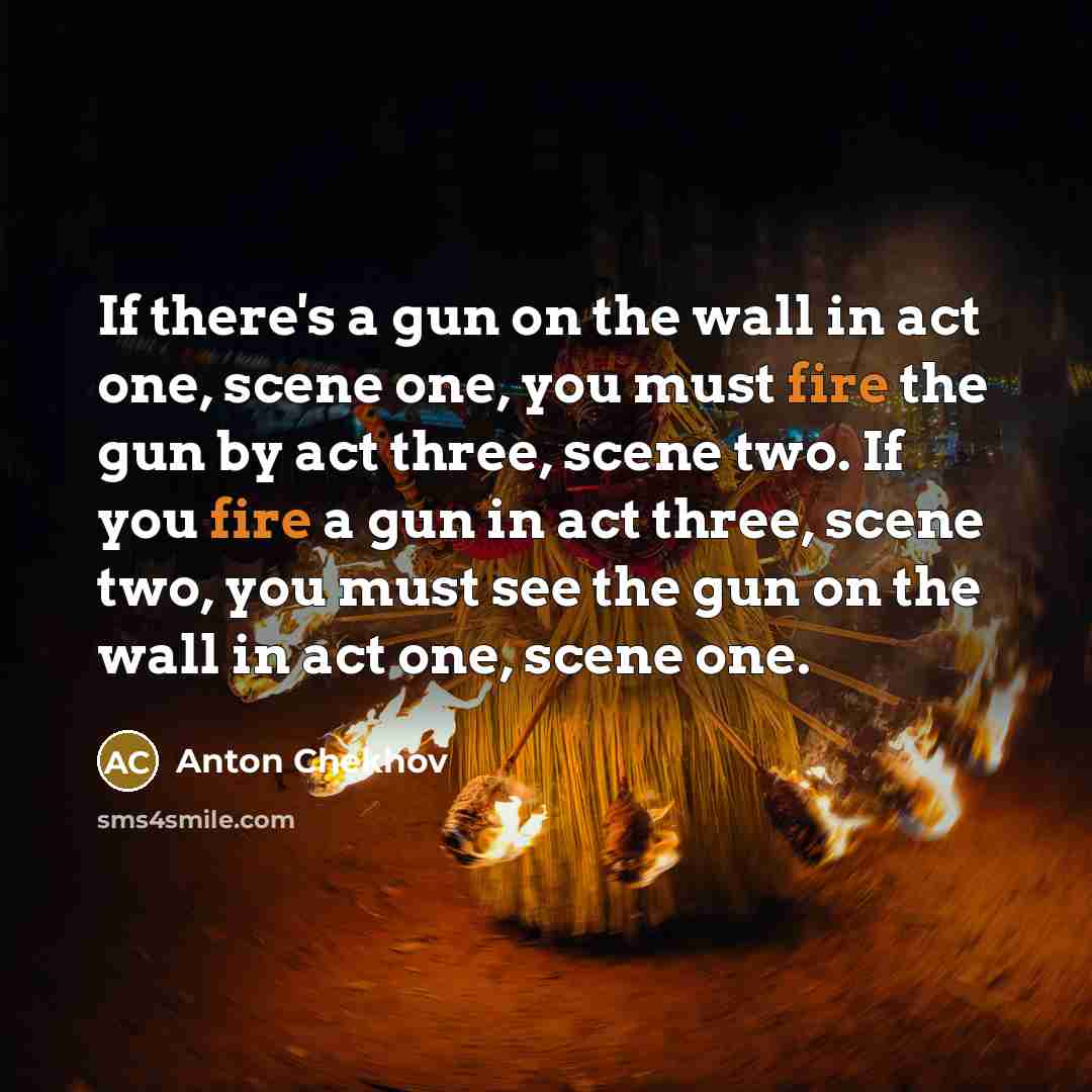 “If there's a gun on the wall in act one,…” quote by Anton Chekhov